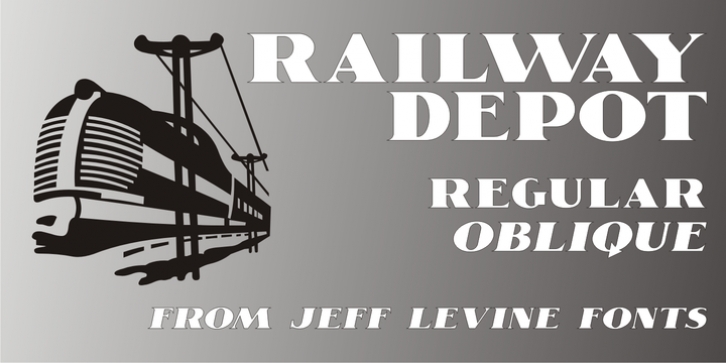 Railway Depot JNL font preview