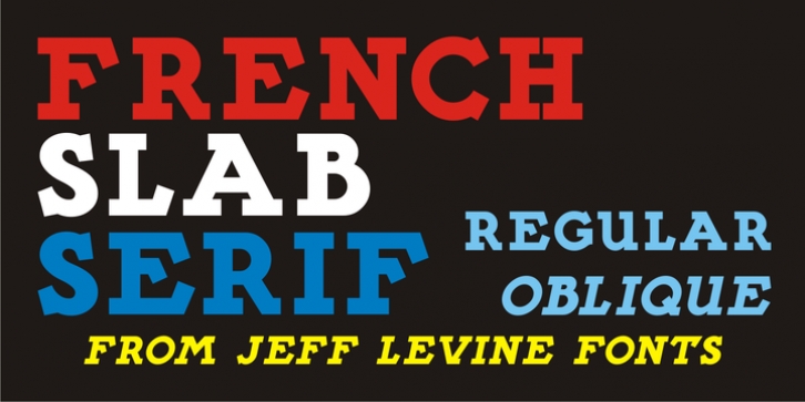 French Slab Serif JNL font preview