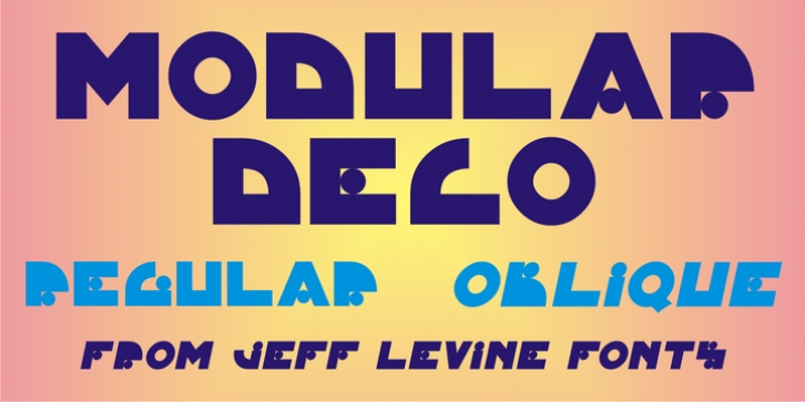 Modular Deco JNL font preview