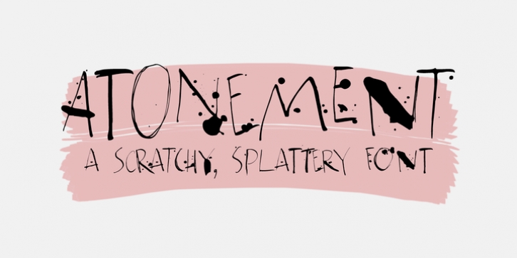 Atonement font preview