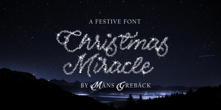Christmas Miracle font preview