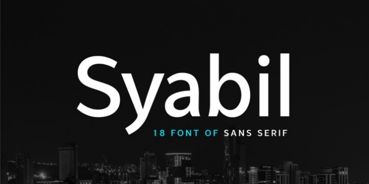 Syabil font preview