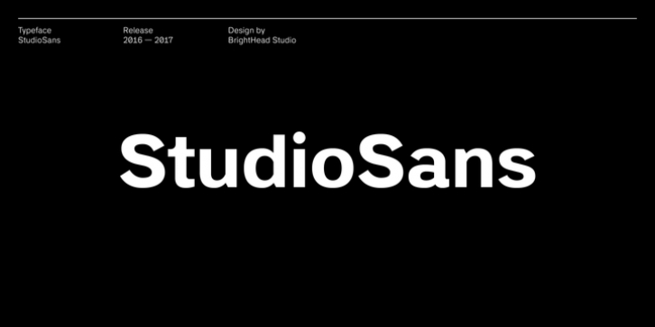 StudioSans font preview