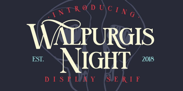 Walpurgis Night font preview