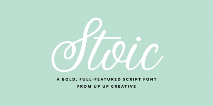 Stoic font preview