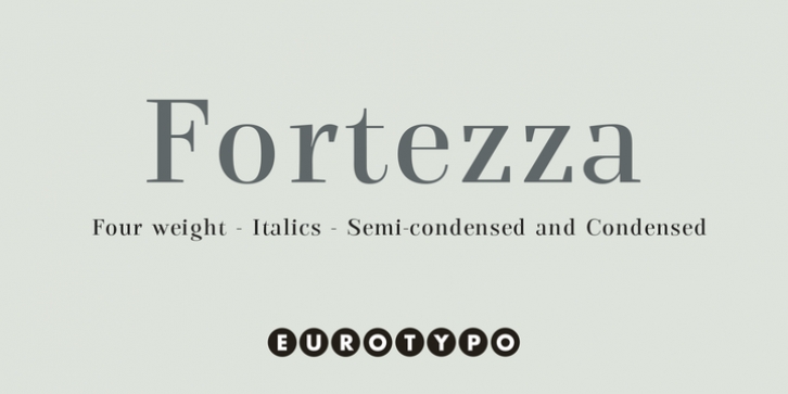 Fortezza font preview