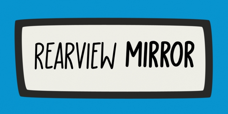 Rearview Mirror font preview