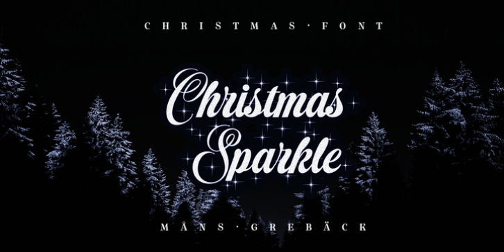 Christmas Sparkle font preview