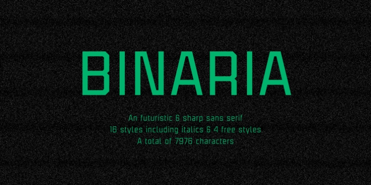 Binaria font preview