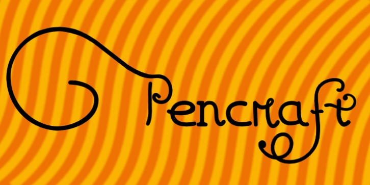 Pencraft font preview