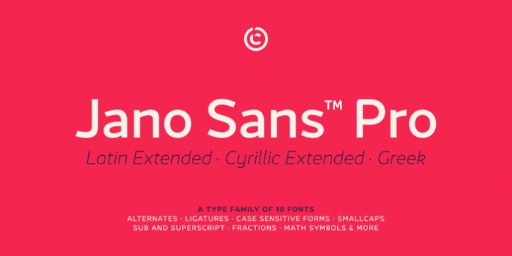 Jano Sans Pro font preview