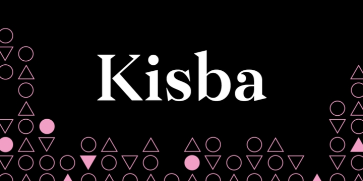 Kisba font preview