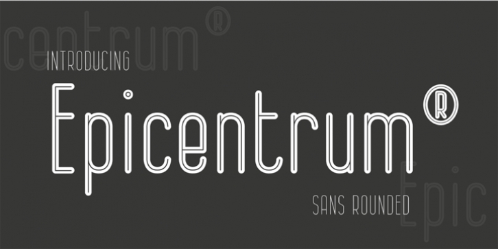 Epicentrum font preview