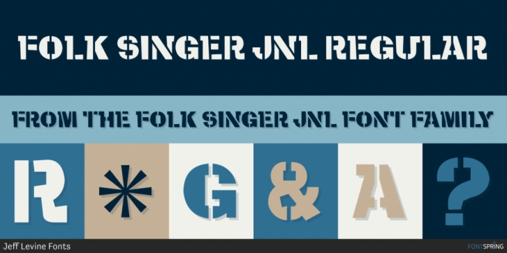 Folk Singer JNL font preview
