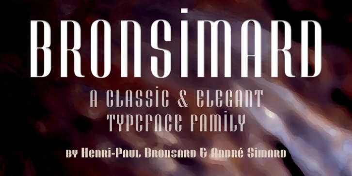 Bronsimard font preview