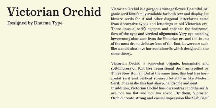Victorian Orchid font preview