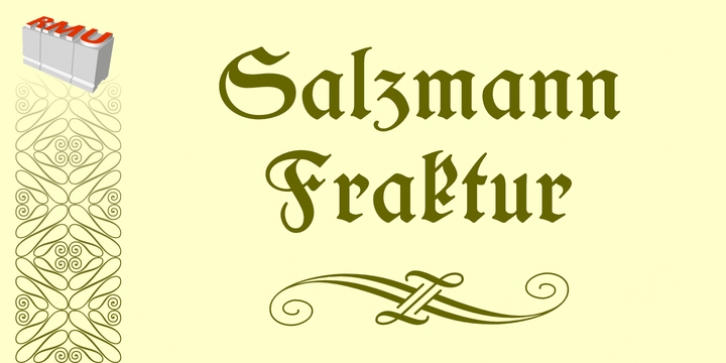 Salzmann Fraktur font preview