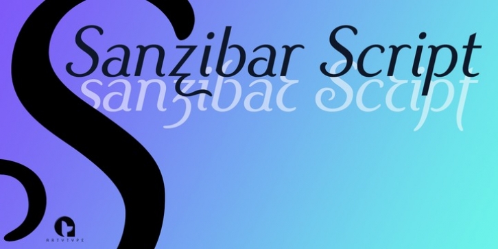 Sanzibar Script font preview