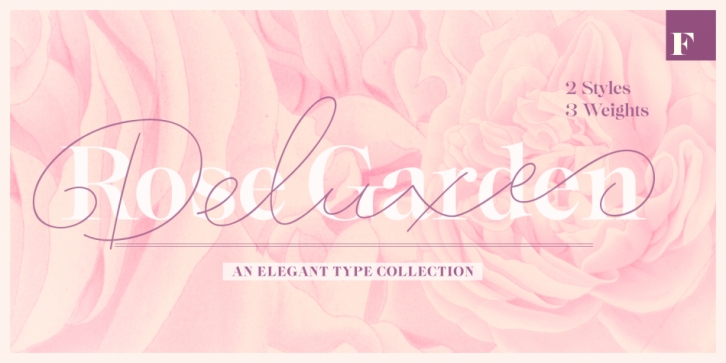 Rose Garden Deluxe font preview