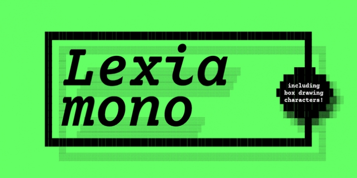 Lexia Mono font preview