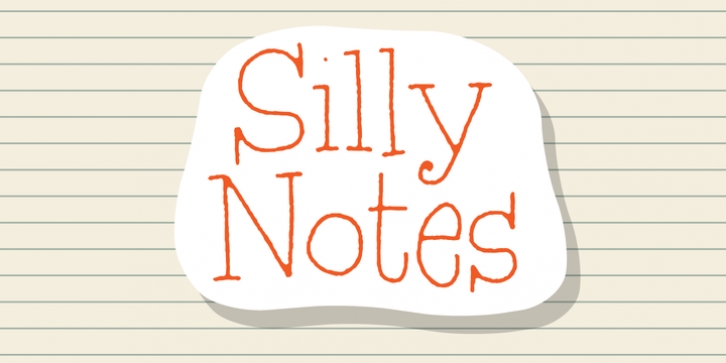 Silly Notes font preview