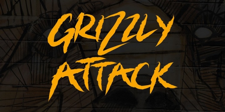 Grizzly Attack font preview