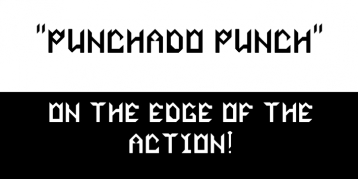 Punchado Punch font preview