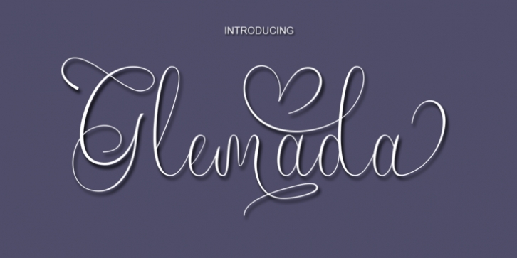 Glemada font preview