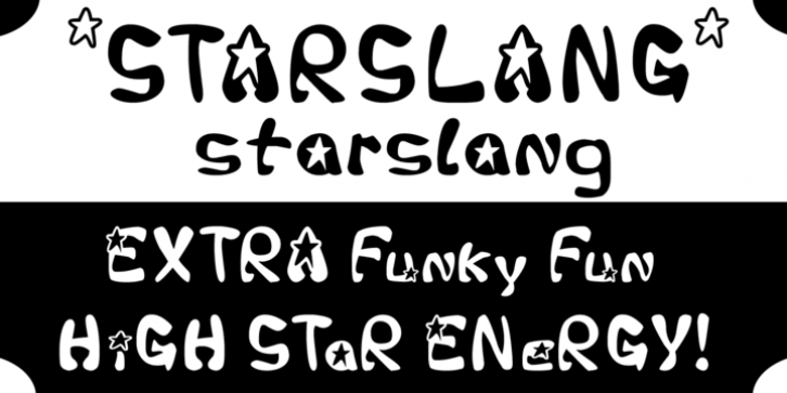 Starslang font preview