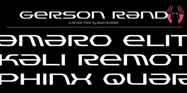 Gerson Rand font preview