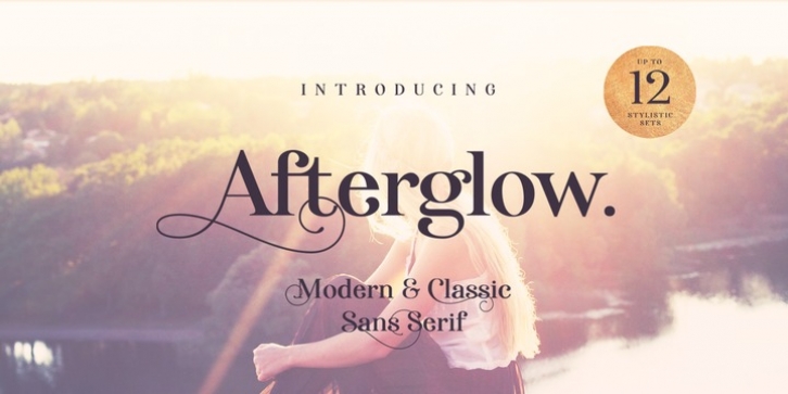 Afterglow font preview