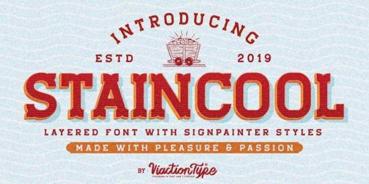 Staincool font preview