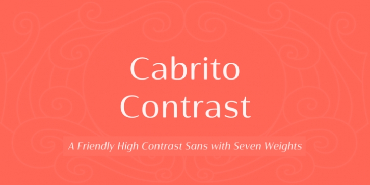 Cabrito Contrast font preview