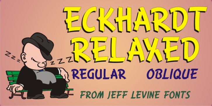 Eckhardt Relaxed JNL font preview