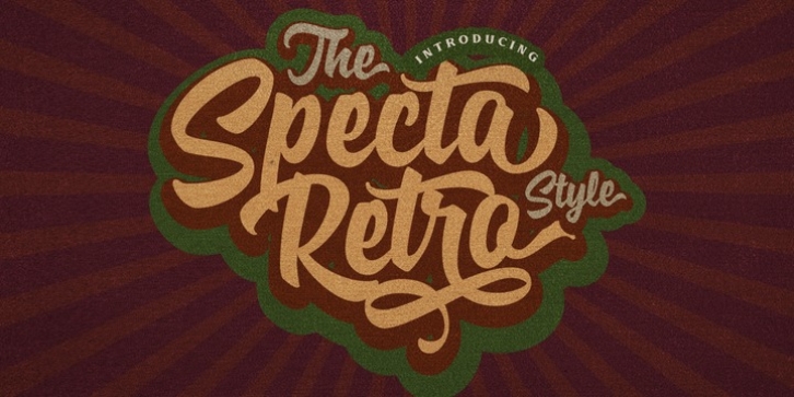 Specta Retro Script font preview