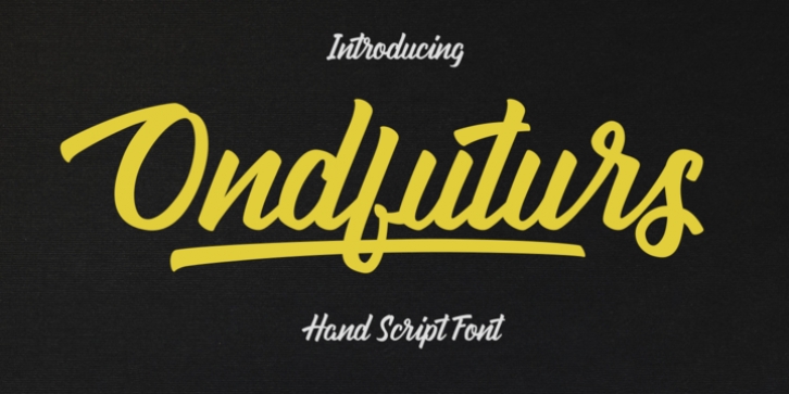 Ondfuturs font preview