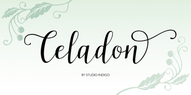 Celadon font preview