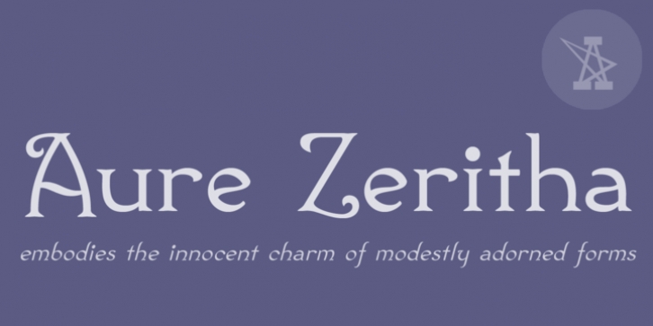 Aure Zeritha font preview