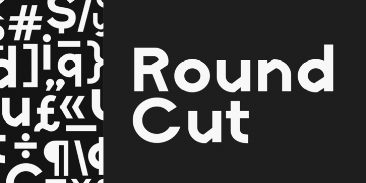 RoundCut font preview