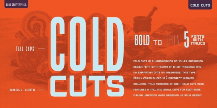 Cold Cuts font preview