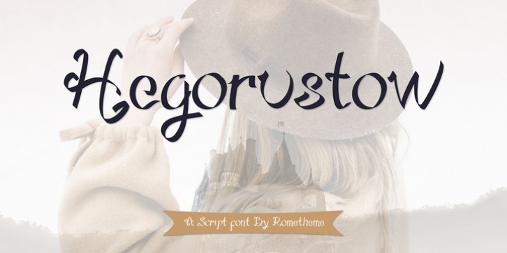 Hegorustow font preview