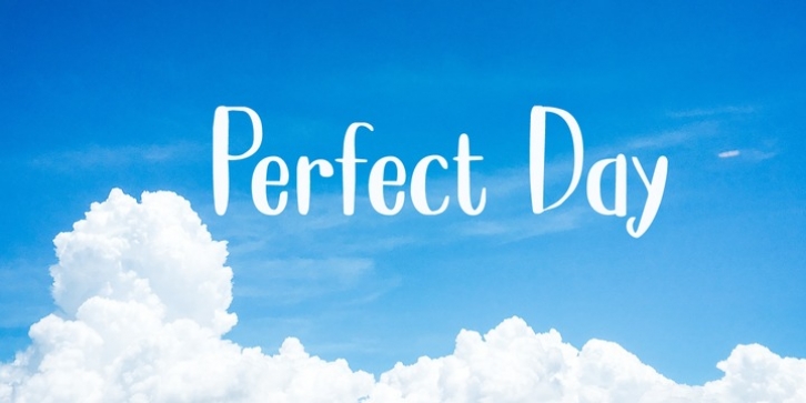 Perfect Day font preview