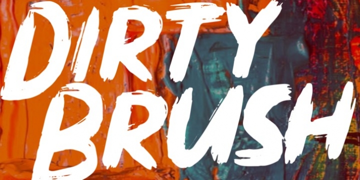 Dirty Brush font preview