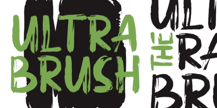 Ultra Brush font preview