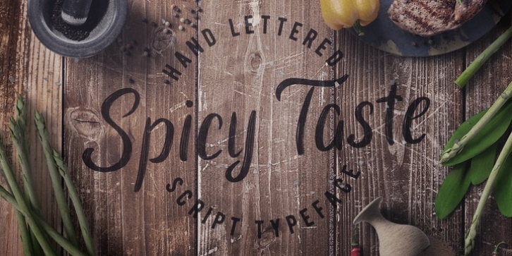 Spicy Taste font preview