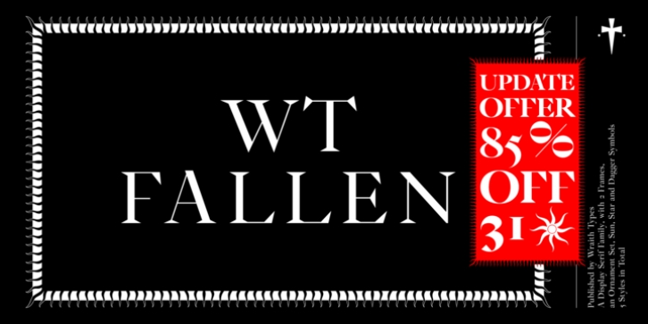 WT Fallen font preview