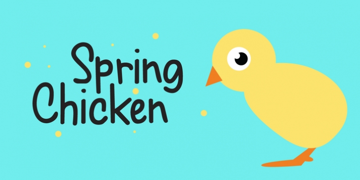 Spring Chicken font preview