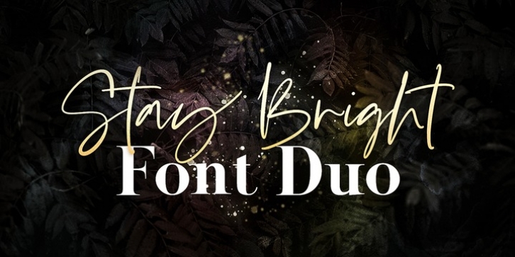 Stay Bright font preview