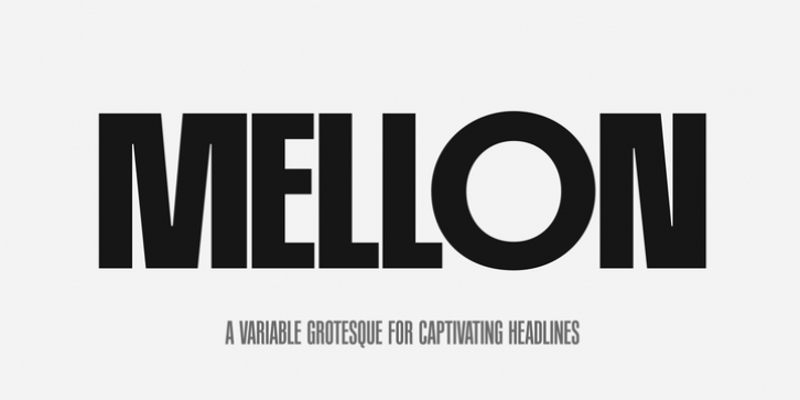 PF Mellon font preview