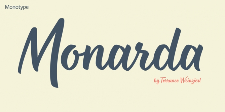 Monarda font preview
